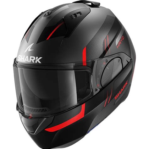 Casque Evo Es Kryd Shark Noir Rouge Maxxess Fr Casque Modulable