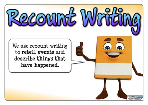 Recount Writing Posters Teaching Resources