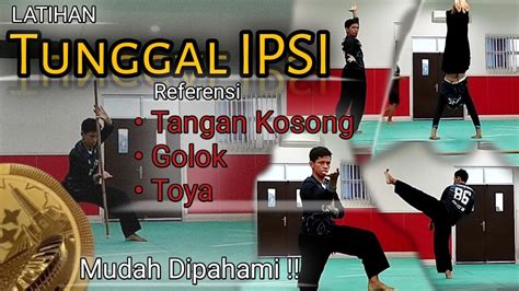 Tunggal Putra Pencak Silat Referensi Gerak Tunggal Ipsi Latihan