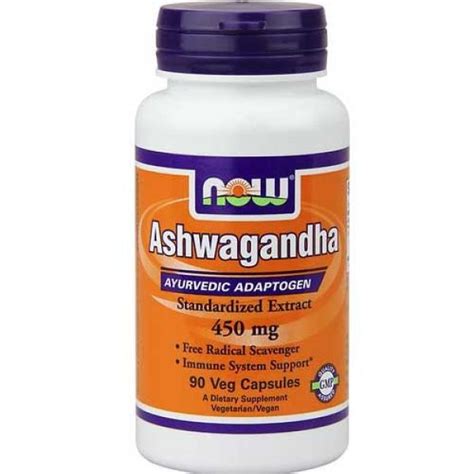 Now Foods Ashwagandha Ext 450 Mg 90 Vegetable Capsules