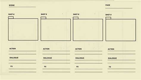 Animation Storyboard Template