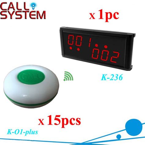 Wireless Call Buzzer Systems With 43392mhz Receiber And Table Bell 15