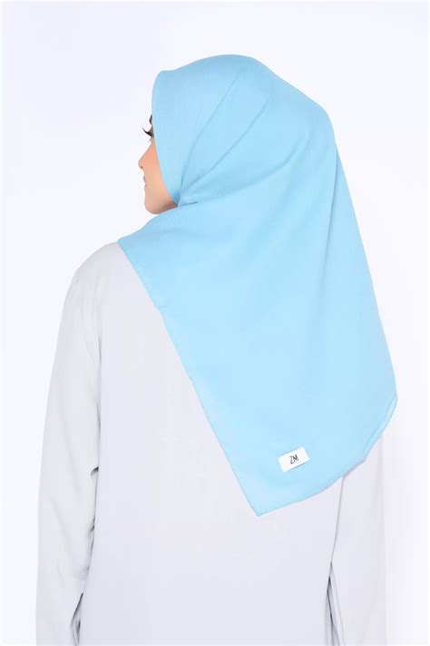 Jual Zm Decade Sale Zm Zaskia Mecca Sana Blue Hijab Kerudung Segi