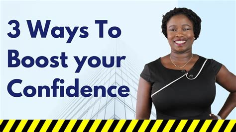 3 Tips To Boost Your Confidence Youtube