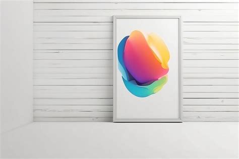 Premium Photo Dynamic Art Showcase Customizable Motion Mockup