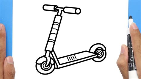 How To Draw A Pro Scooter Easy