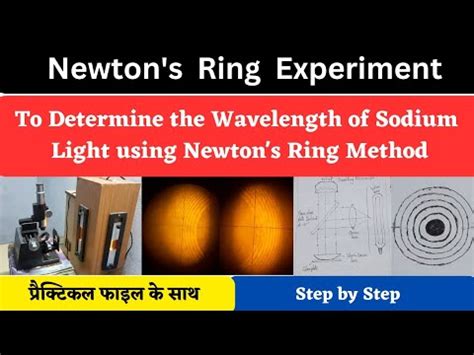 Newton S Ring Experiment To Determine The Wavelength Of Sodium Light