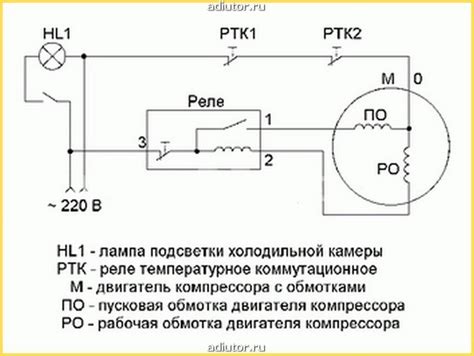 Схема подключения пускового реле холодильника индезит ноу фрост