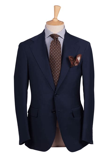 Mens Royal Blue Blazer In Holland And Sherry Wool Stefano Bemer