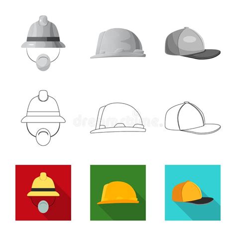 Isolated Object Of Headgear And Cap Icon Collection Of Headgear And