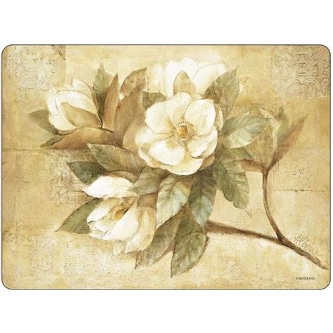 Sugar Magnolia Pimpernel Placemats Cork Backed Set