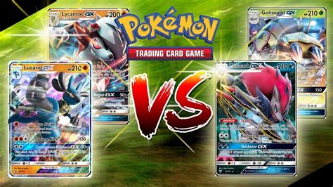 Lucario Gxlycanroc Gx Vs Zoroark Gxgolisopod Gx Pokemon Tcg Match