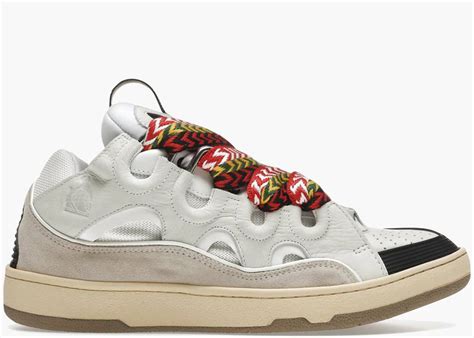 Lanvin Leather Curb White Ivory | Hype Clothinga