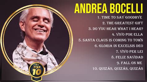 Greatest Hits Andrea Bocelli álbum completo 2024 Mejores artistas