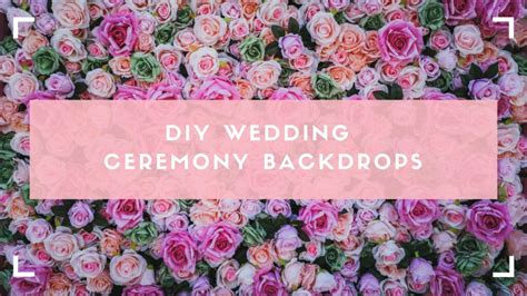 DIY Wedding Ceremony Backdrops - The Wedding Planner Institute