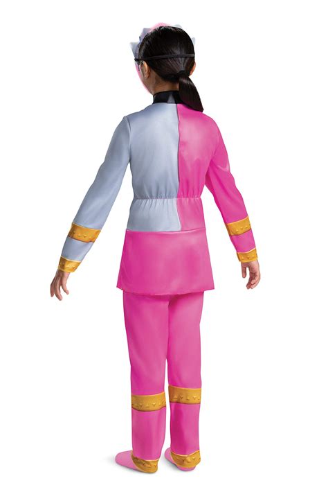 Pink Power Ranger Costume for Girls, Official Dino Fury Power Ranger ...