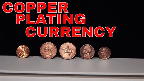 Copper Plating Coins Using Electrolysis Youtube