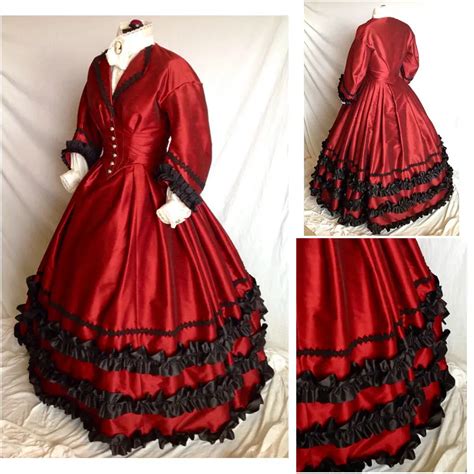 Victorian Corset Gothic Civil War Southern Belle Ball Gown Dress