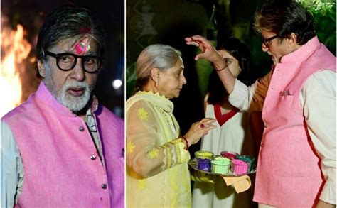 Inside Amitabh Bachchan S Quiet Holi Celebrations With Jaya And Shweta