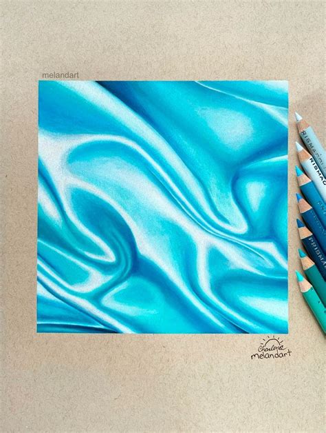 Silk Fabric Drawing | Colored pencil artwork, Prismacolor art, Art ...