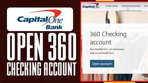 How To Open Capital One 360 Checking Account 2024 Easy Tutorial Youtube