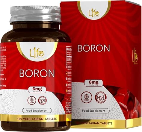 Ln Boron Supplement 180 Vegan High Strength Boron Capsules 6mg Boron Supplement Per Serving