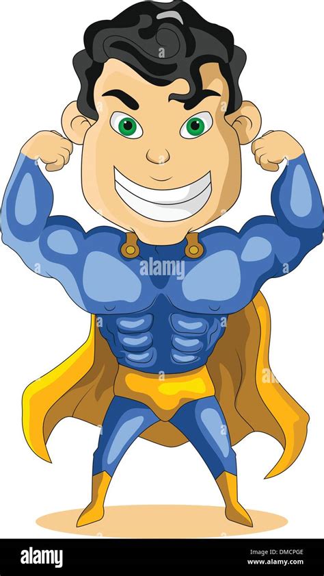 Superhero child drawing Stock Vector Images - Alamy