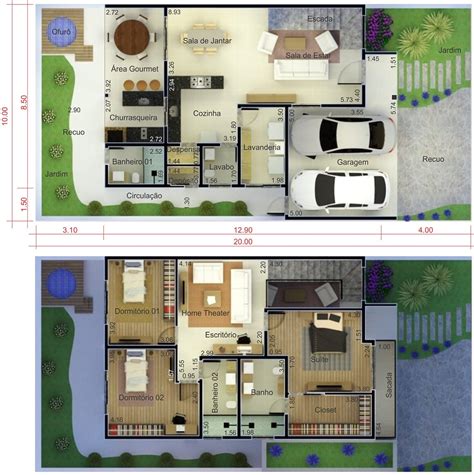 Planos De Casas De Dos Plantas 916