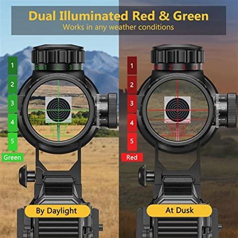 Cvlife X Aoe Red And Green Illuminated Scope With Mm Mount