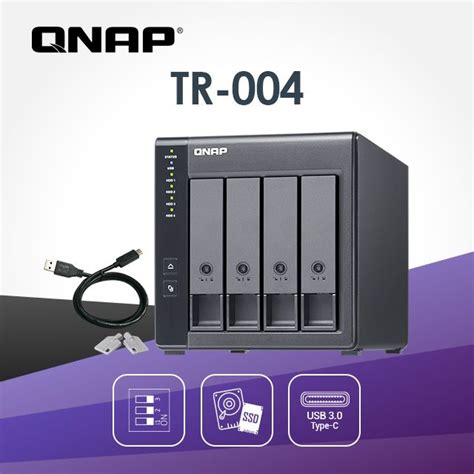 Qnap 威聯通 Tr 004 4 Bay Usb 3 2 Gen 1 Raid 磁碟陣列外接盒 Pchome 24h購物