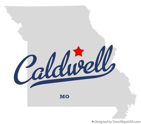 Map of Caldwell, MO, Missouri