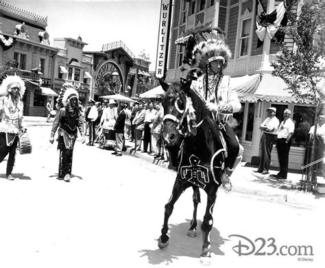 Native Americans At Indian Village Disneyland Opening Day Indian