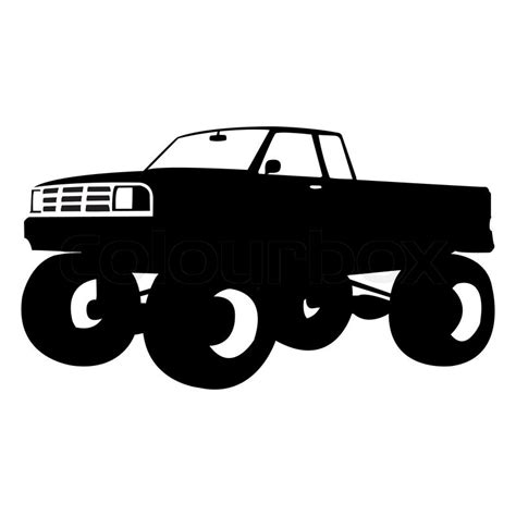 Lifted Truck Vector at Vectorified.com | Collection of Lifted Truck ...