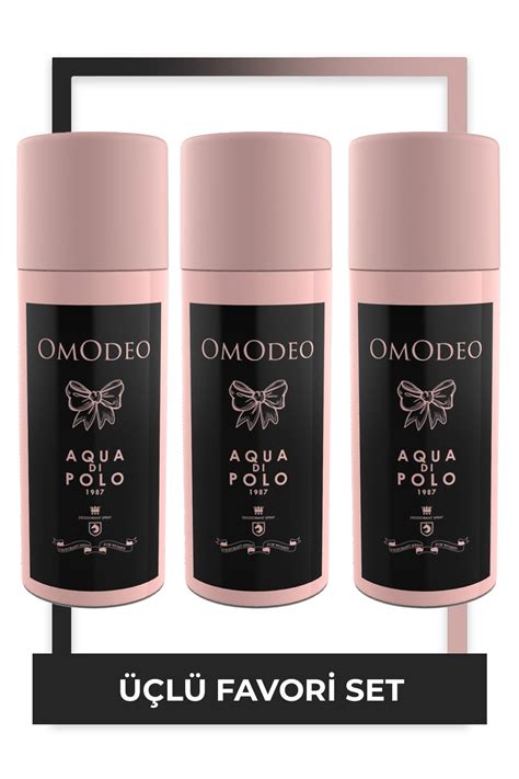 Aqua Di Polo 1987 Aqua Di Polo Omodeo 3 lü Parfümlü Deodorant Seti