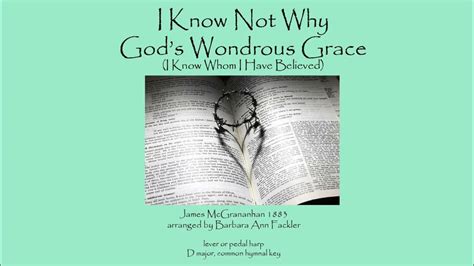 I Know Not Why Gods Wondrous Grace ~ Harp Sheet Music Youtube