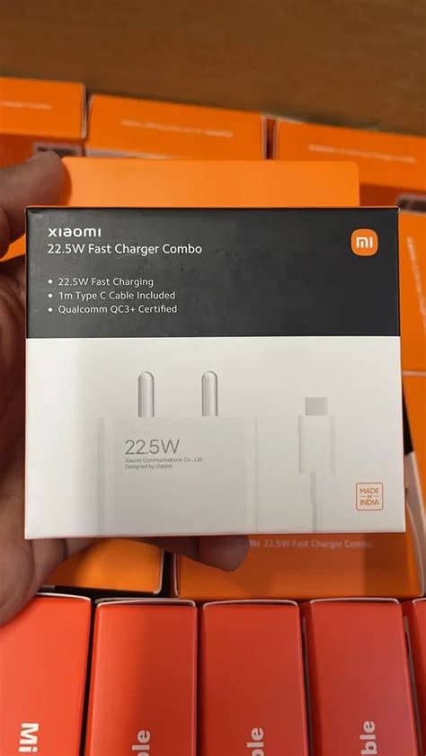 Mi W Fast Charger Combo M Type C Cable At Rs In Mumbai Id