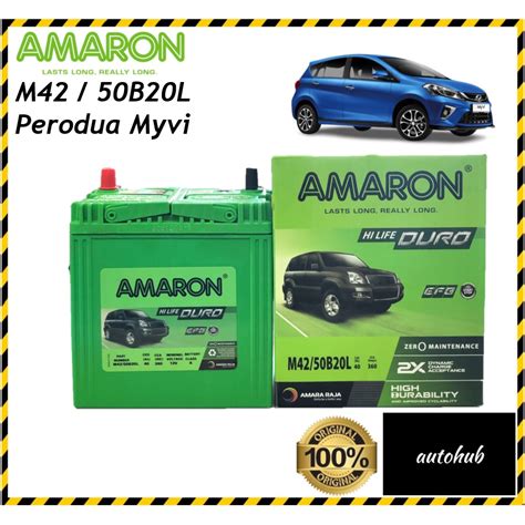 Amaron Battery For Perodua Myvi M Efb Series Idle Start Stop Car