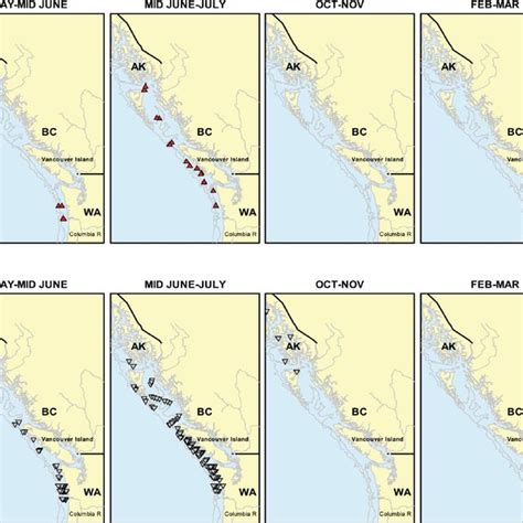 Catch Locations Of Individual Juvenile Sockeye Salmon From The Snake