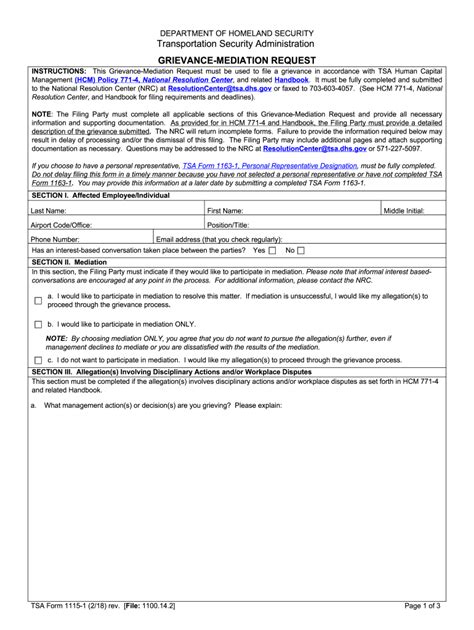 Tsa Form Online Fill Online Printable Fillable Blank Pdffiller