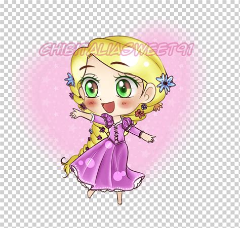 Rapunzel Chibi Dibujo Enredado Rapunzel Chibi Chibi Princesa De