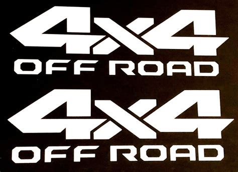 4x4 Off Road Decal Stickers 1500 2500 Fits Dodge Ram Dakota Truck Bedside Bed Ebay