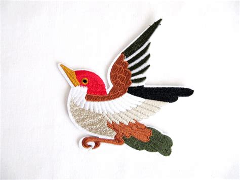 Bird Patch Sew On Bird Embroidered Patch Animal Patch