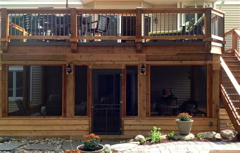 Deck With Enclosed Porch Picture 6468 Patio Under Decks