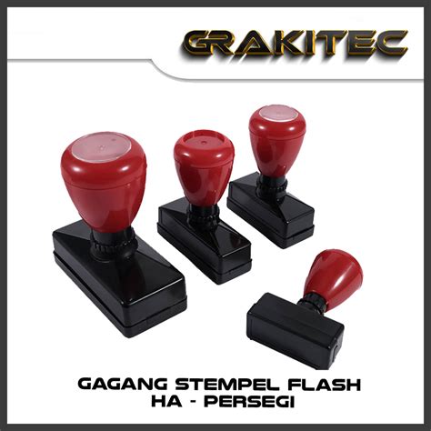 Jual Gagang Stempel Flash Ha Persegi Grafika Kita Cabang Jawa Shopee