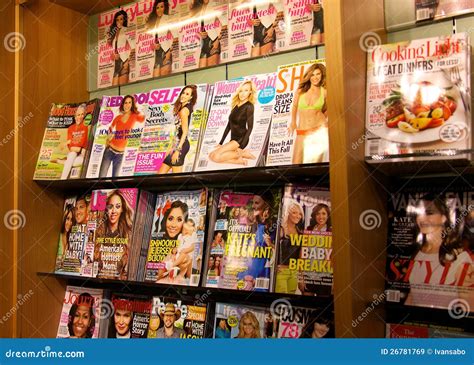 Modern magazine racks editorial stock image. Image of news - 26781769