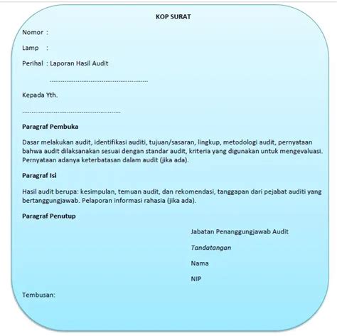 Contoh Laporan Audit Internal Di Perusahaan