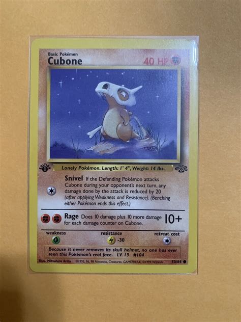 Cubone Common 50 64 1st Edition Jungle NM EBay