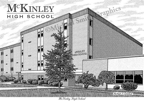 McKinley High School wall art print by Michael Smith Graphics