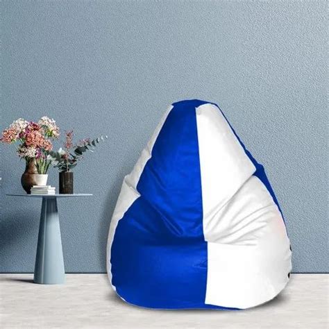 SHIRA 24 XL Bean Bag Cover Without Beans Royal Blue White At Rs 330