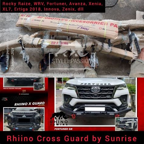 Jual Tanduk Bumper Depan Model Cross Guard Fortuner Wrv Zenix Innova